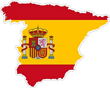 drapeau es pagnol sur plan d'Espagne