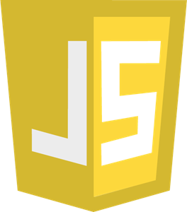 logo jaune de JavaScript positioné à côté du titre 'JavaScript'